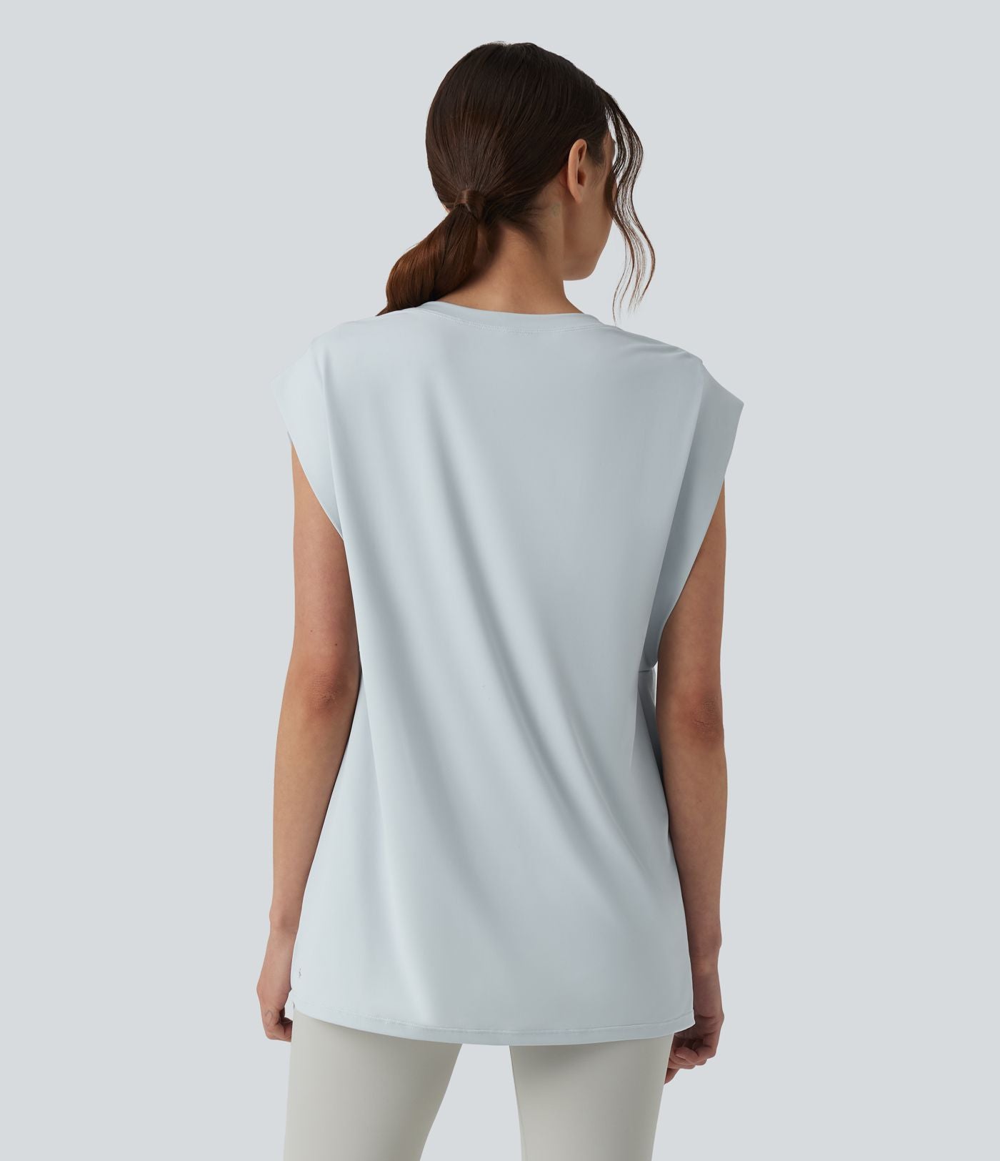 Débardeur yoga col rond effet frais InstantCool avec poches, protection solaire UPF50+