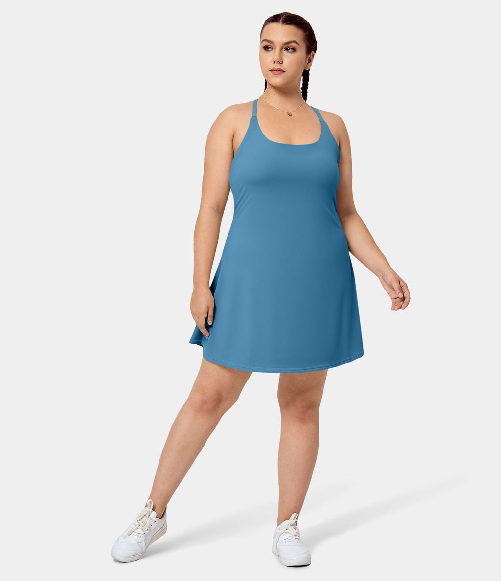Softlyzero™ Airy Mini Everyday Robe-Euphoria Air Aérée 2 En 1 Dos Nu Avec Poche Latérale Cool Touch Grande Taille