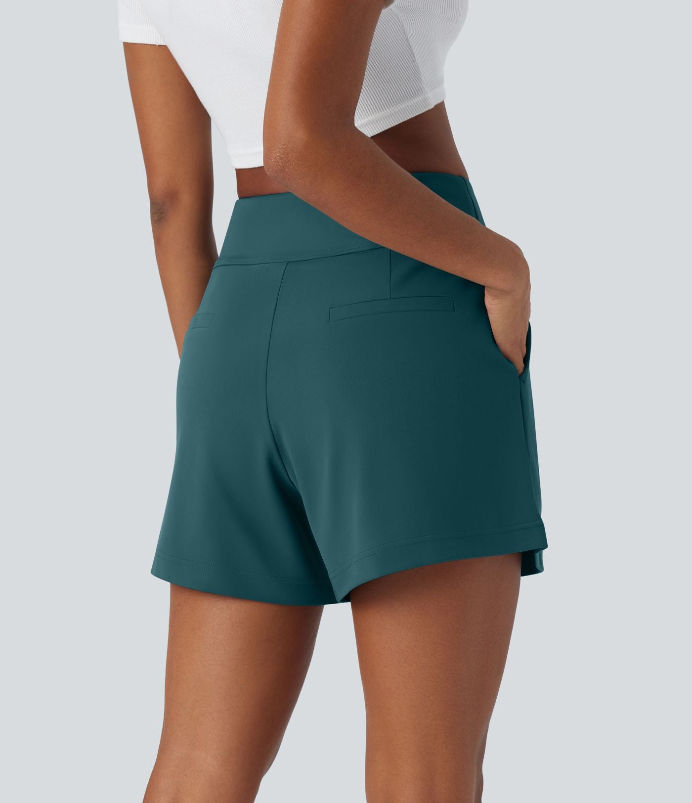Short de travail large taille haute DayStretch avec poches