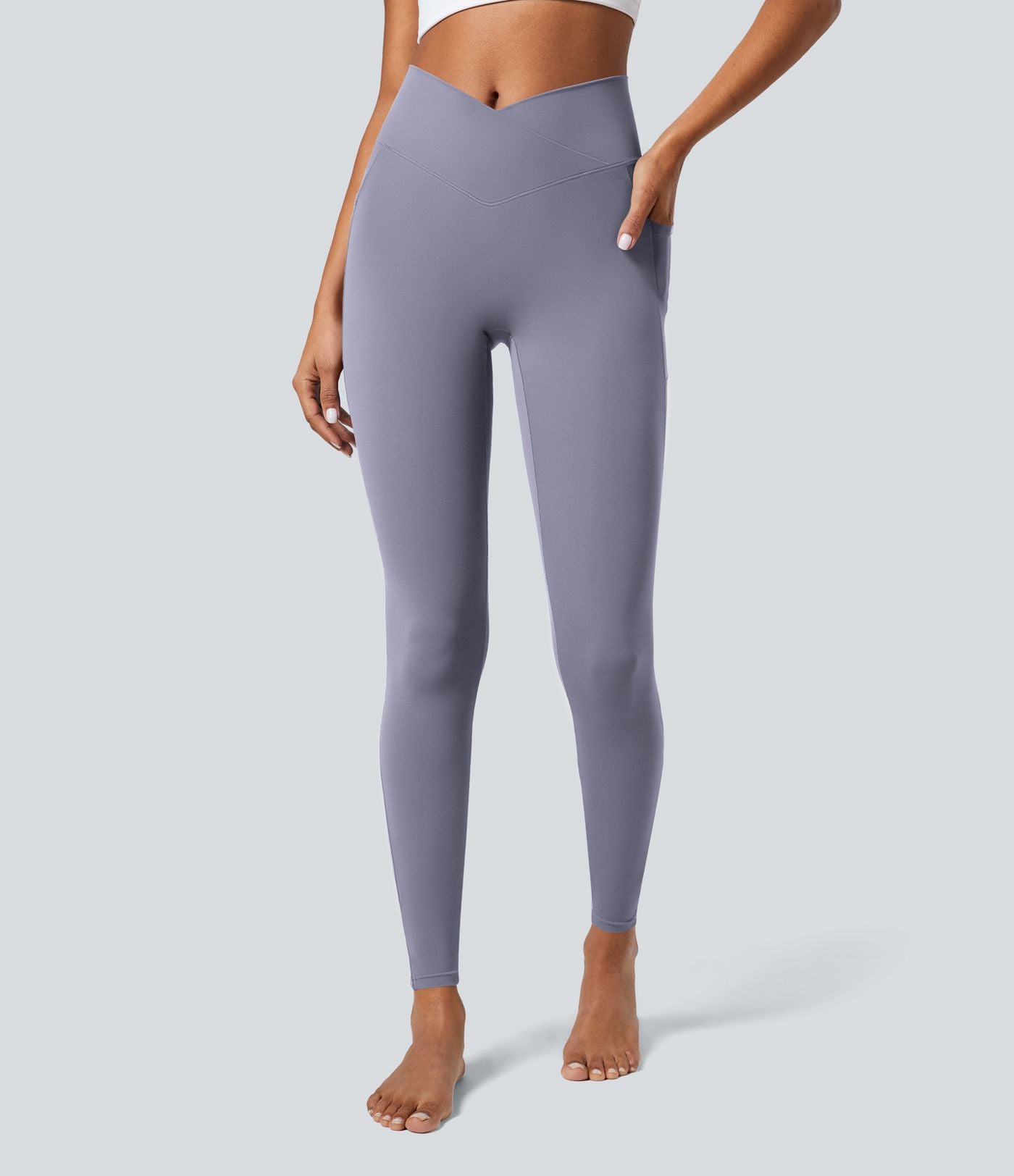 Softlyzero™ Legging Unis Poches Croisées
