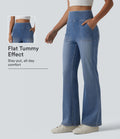 Halara Flex™ Jean bootcut casual taille haute ventre plat avec poches