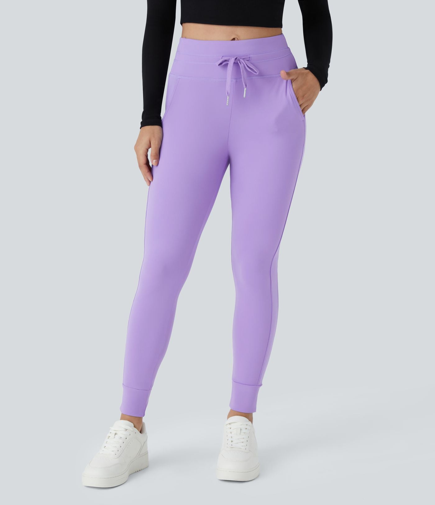 Jogging taille haute Softlyzero™ Plush avec cordon de serrage et poches latérales