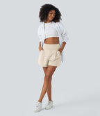 Short de travail large taille haute DayStretch avec poches