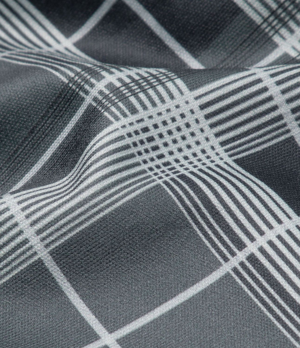 Pantalon Casual à Carreaux Évasé et Taille Haute avec Poches