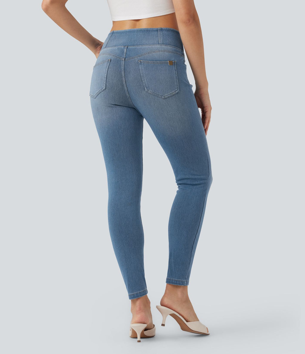 Jean skinny Halara Flex™ coupe en V taille mi-haute 7/8 avec poches