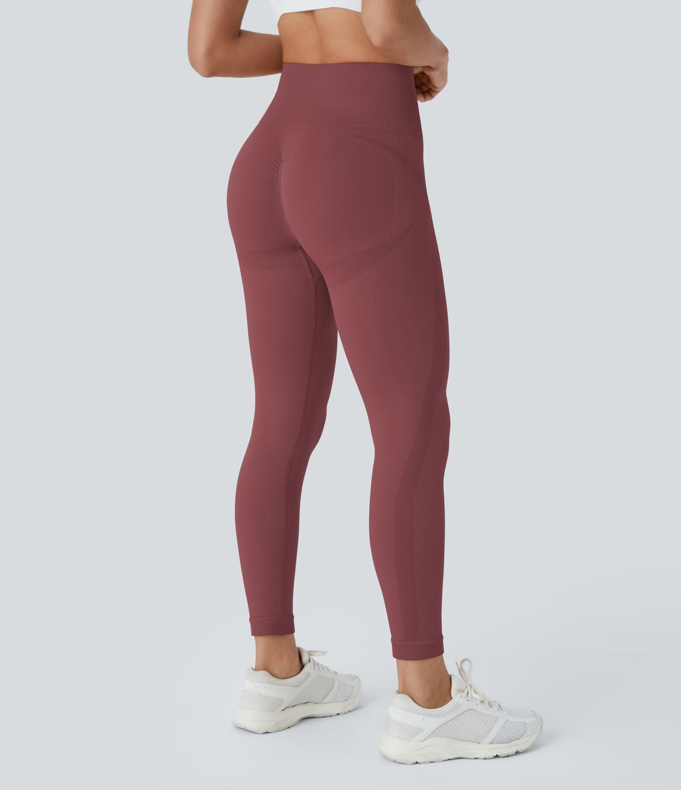 Legging yoga 7/8 taille haute froncé sans couture OneForm Seamless Flow