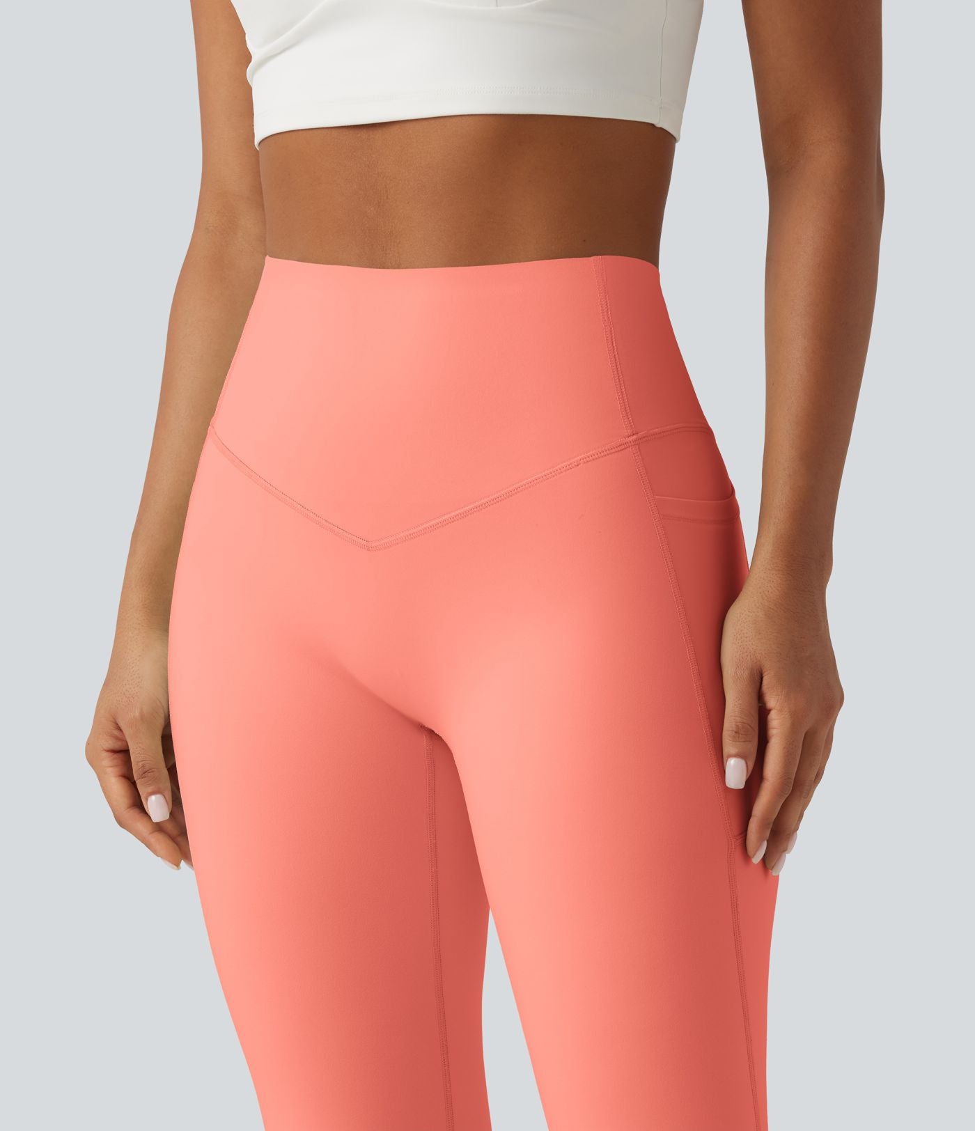 Legging yoga bootcut Halara UltraSculpt™ taille haute gainant avec poches
