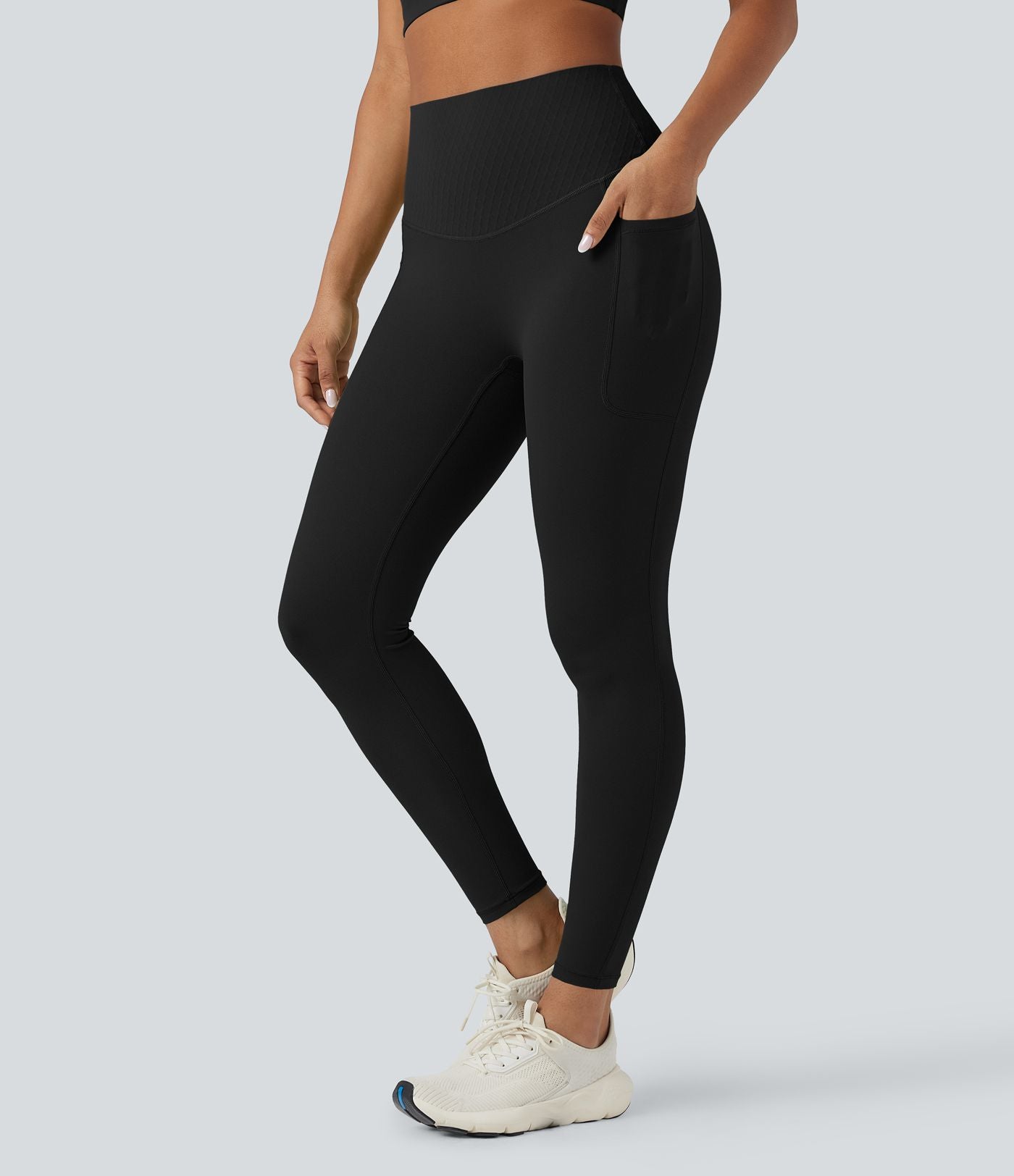 Legging 7/8 de yoga gainant taille haute avec poches Halara UltraSculpt™
