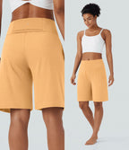 Bermuda SoftlyZero™ Airy de yoga taille haute avec poches multiples et effet frais InstantCool