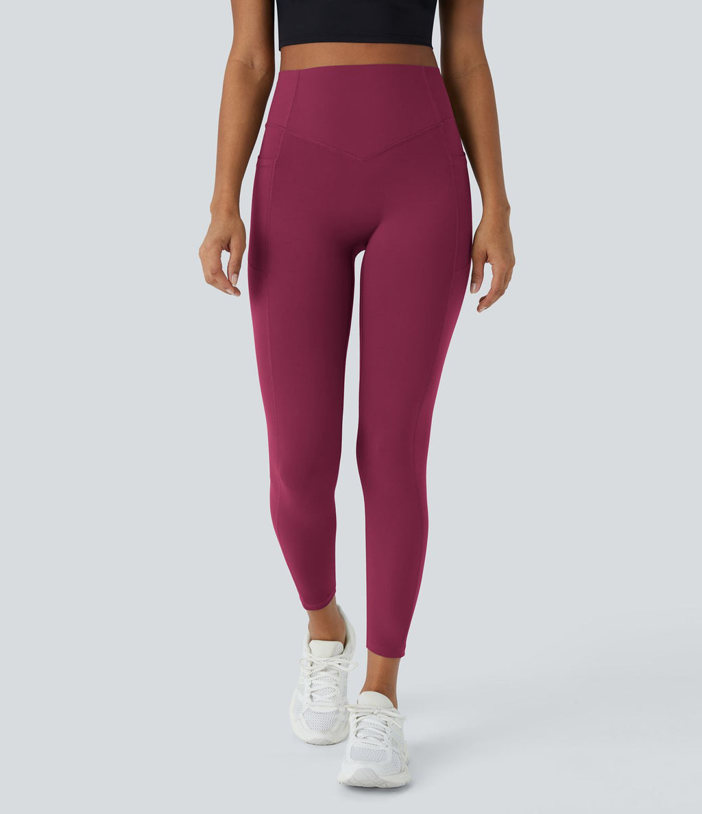 Legging d'entraînement gainant galbant taille haute avec effet scrunch et poches Halara UltraSculpt™