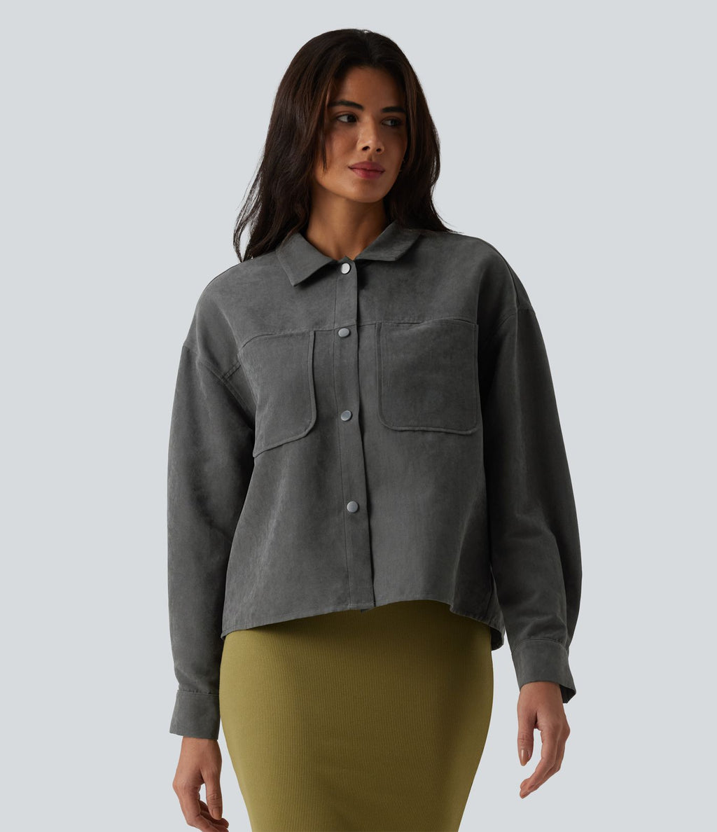 Veste décontractée manches longues avec poches