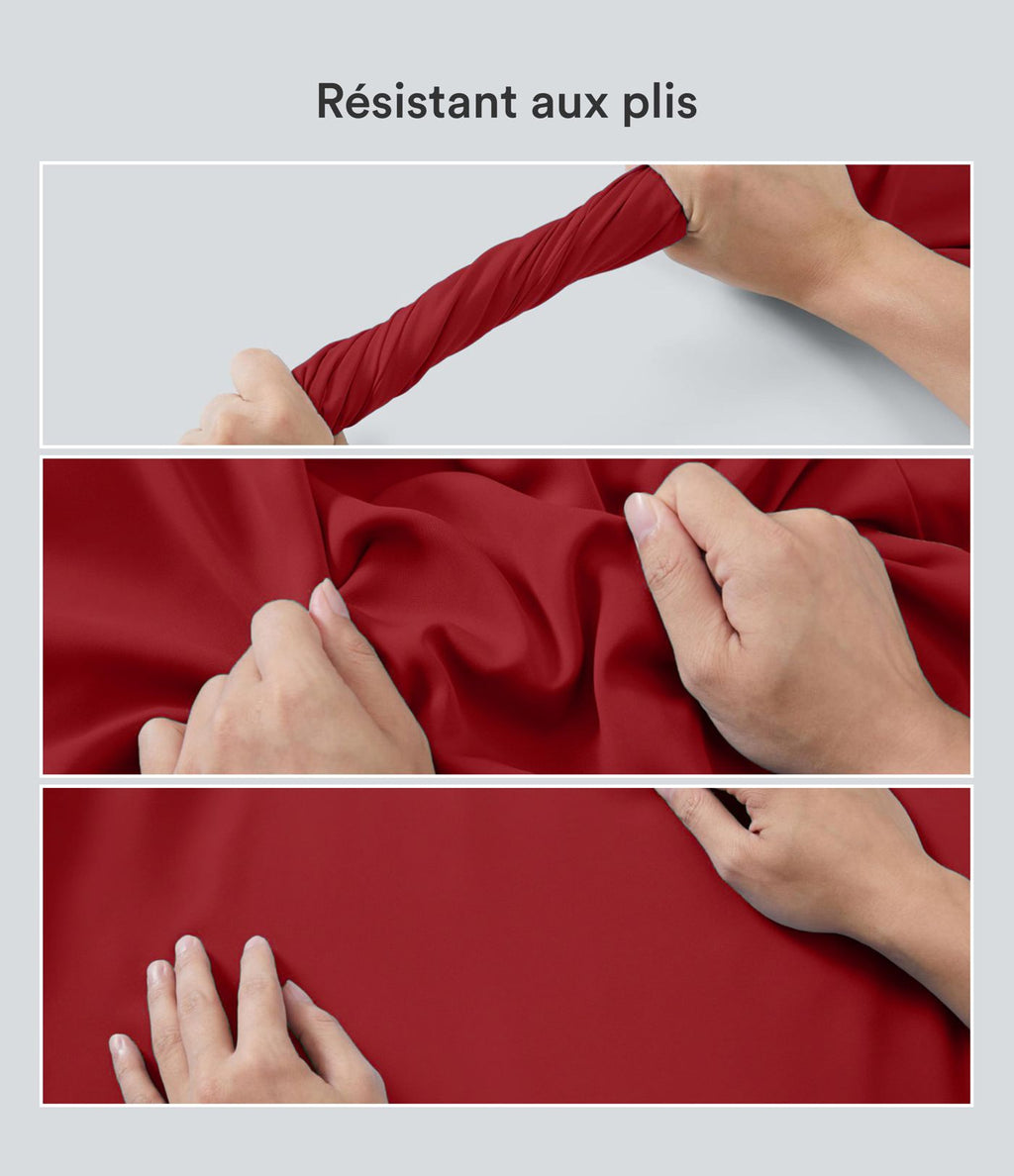Blouse esprit bureau oversize défroissage facile, col V et manches courtes