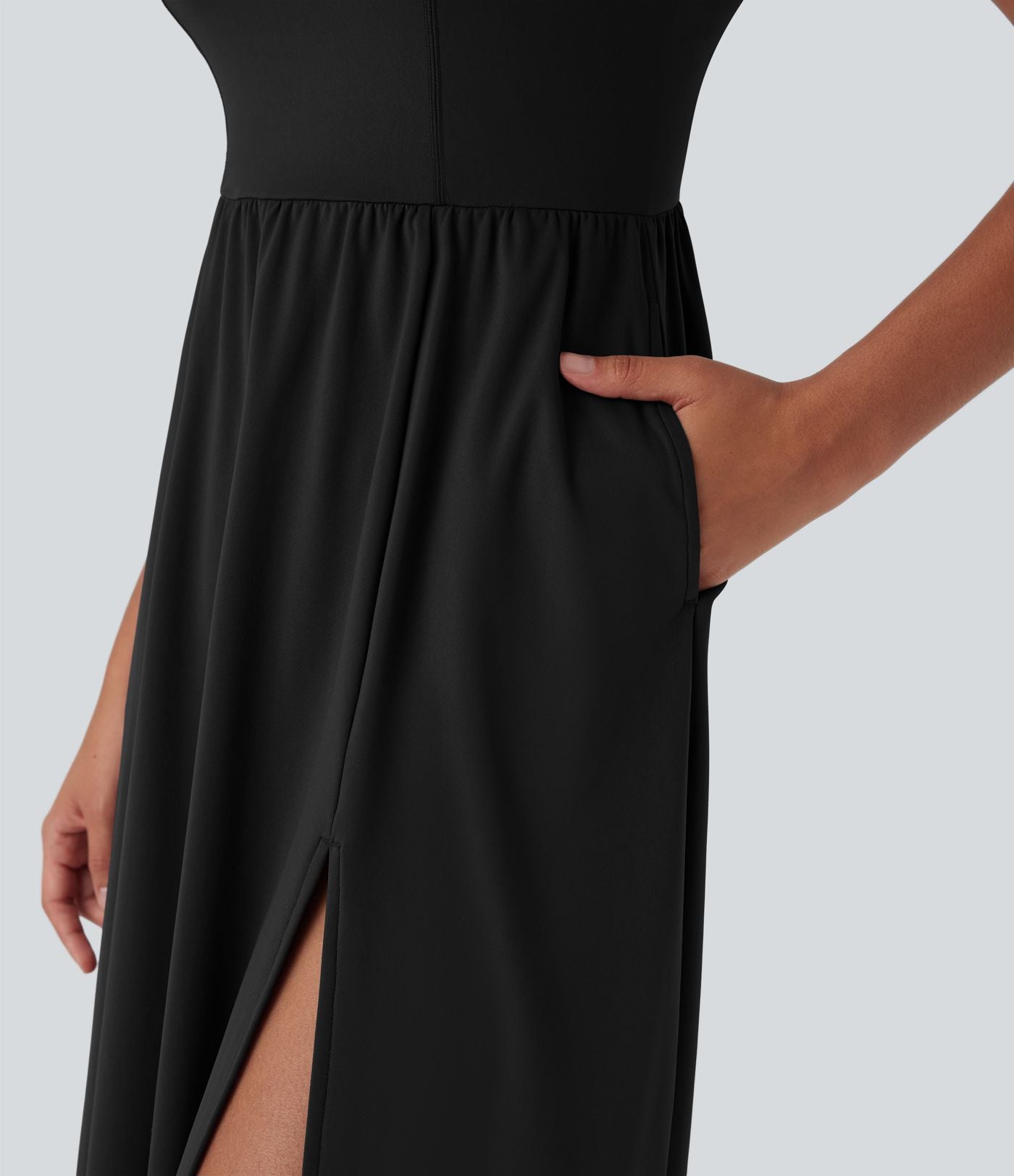 Robe décontractée mi-longue SoftlyZero™ Airy avec coques et effet frais InstantCool avec poches, bonnets E-G