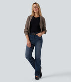 Jean évasé Halara Flex™ taille haute avec poches