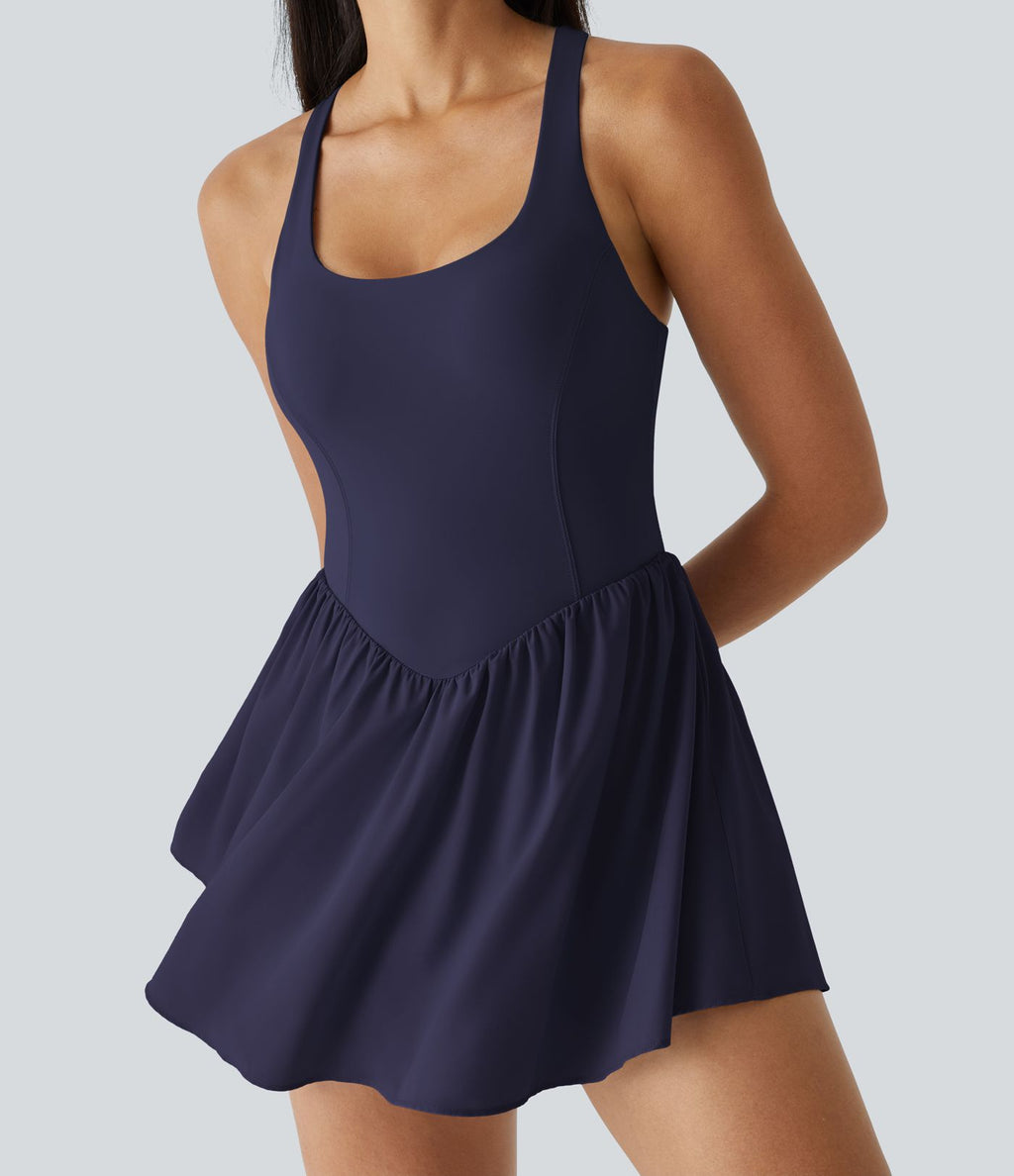 Robe de sport mini 2-en-1 Breezeful™ corset fluide séchage rapide avec poche padel/pickleball A-C