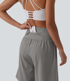 Short de yoga 2-en-1 SoftlyZero™ Airy taille très haute effet frais InstantCool 22,8 cm avec poches