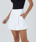 Short de travail large taille haute DayStretch avec poches