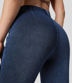 Halara Flex™ Legging Capri Casual Taille Midi Avec Poche Latérale En Tricot Extensible
