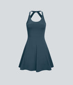 Robe de Danse Sport Mini à Volants Torsadés Dos Nu - Longueur Plus