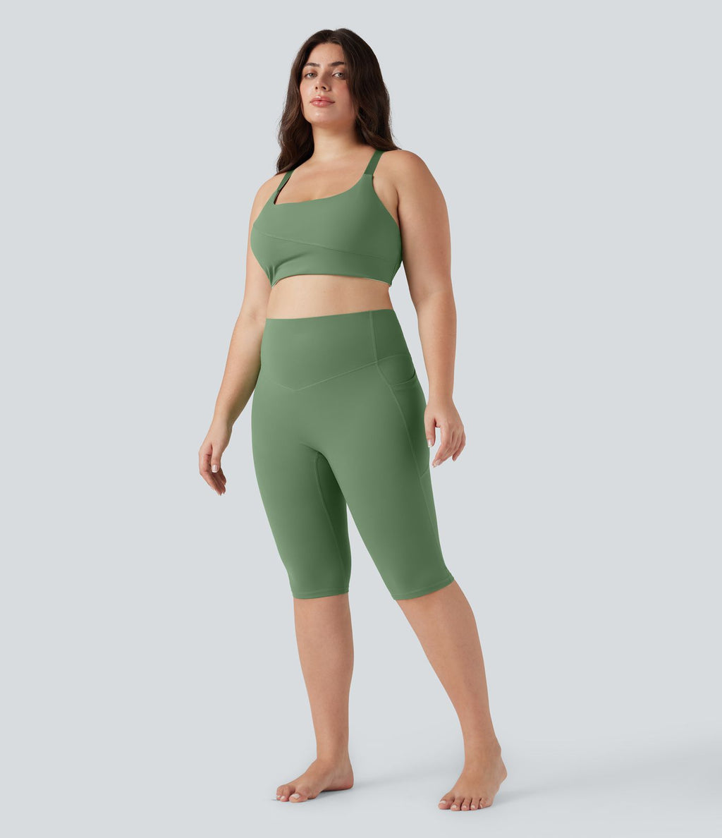 Legging corsaire de yoga gainant taille haute grande taille avec poches Halara UltraSculpt™