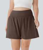 Short tailleur 2-en-1 Cool Touch yoga taille très haute Softlyzero™ Airy grande taille 17,5 cm avec poches