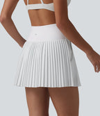 Breezeful™ Jupe mini de tennis plissée 2 en 1 taille haute séchage rapide avec poches