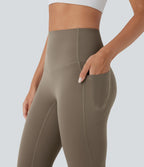 Legging 7/8 d'entraînement gainant taille haute avec sous-vêtement intégré antibactérien et poches Halara UltraSculpt™