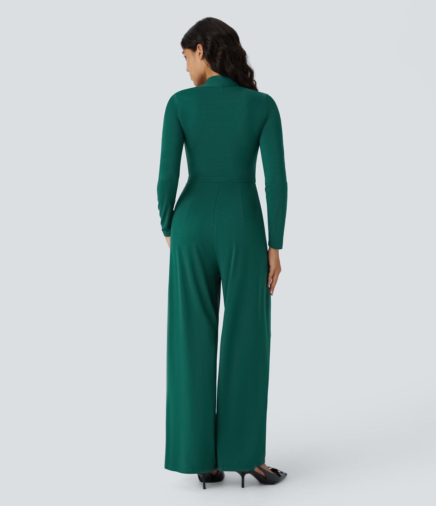 Combinaison de cérémonie à manches longues, coupe large avec poches latérales et zip invisible - Édition Easy Peasy