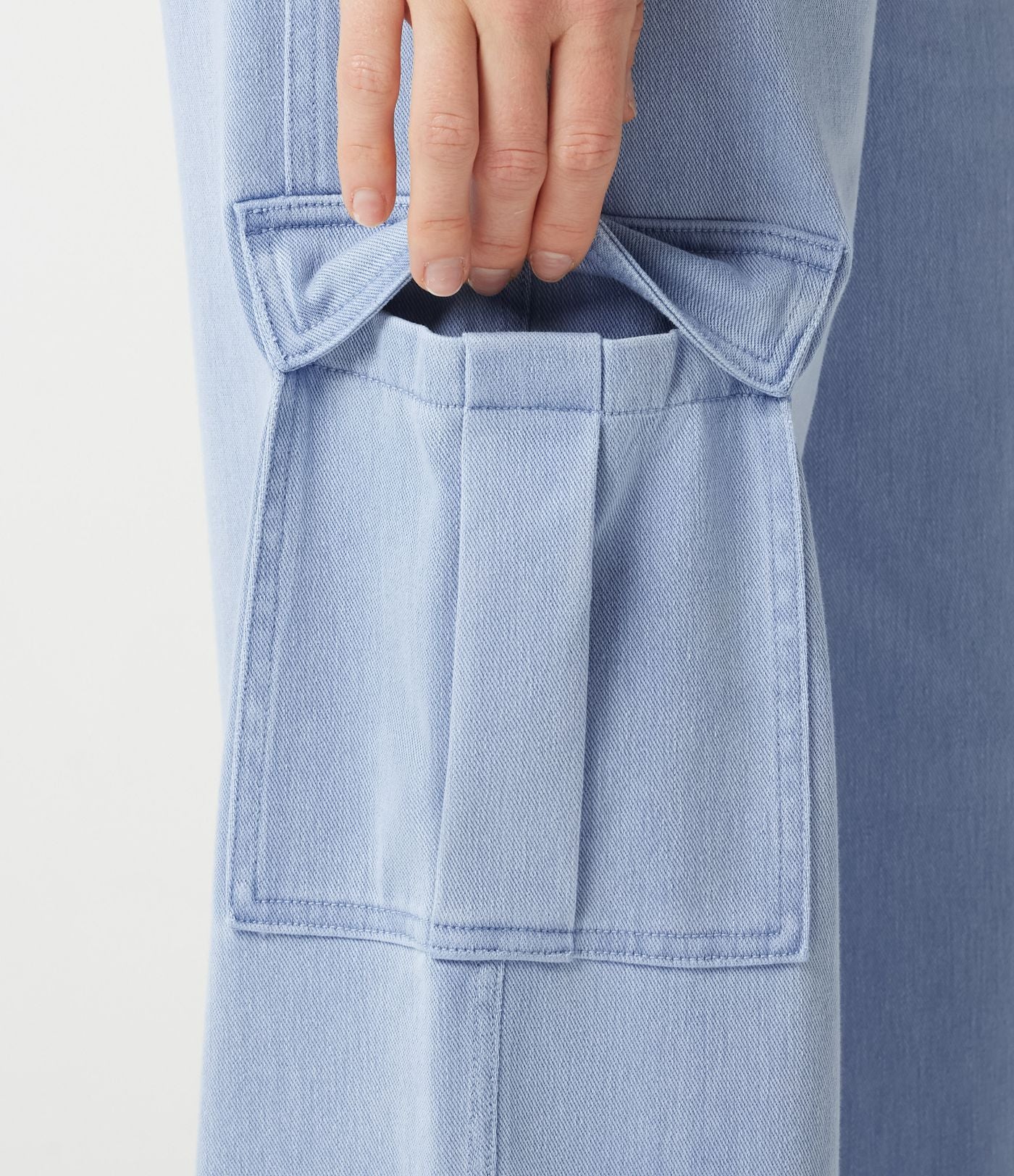 Jogging cargo casual en denim Halara Flex™ taille mi-haute avec poches