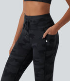 Legging yoga Halara UltraSculpt™ imprimé camouflage taille haute avec cordon de serrage et poches