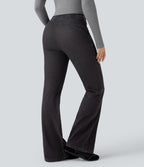 Halara Flex™ Denim Heat Legging casual évasé taille haute avec cordon de serrage et poches