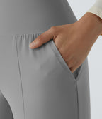 Jogging Casual Uni Taille Haute Poche Latérale