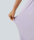 Combinaison sans manches col V à rayures avec brassière intégrée et poches – Édition Easy Peasy
