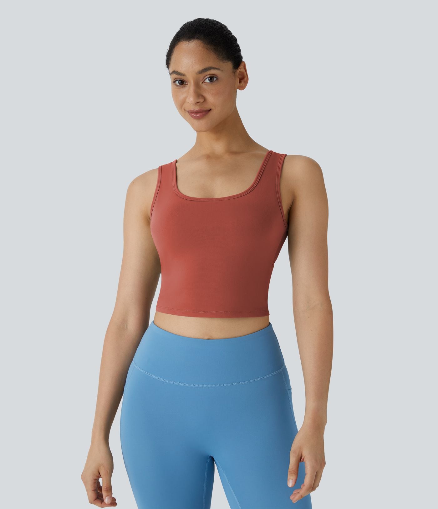 Débardeur danse barre ballet col U croisé A-D