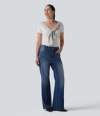 Halara Flex™ Jean droit taille haute avec poches