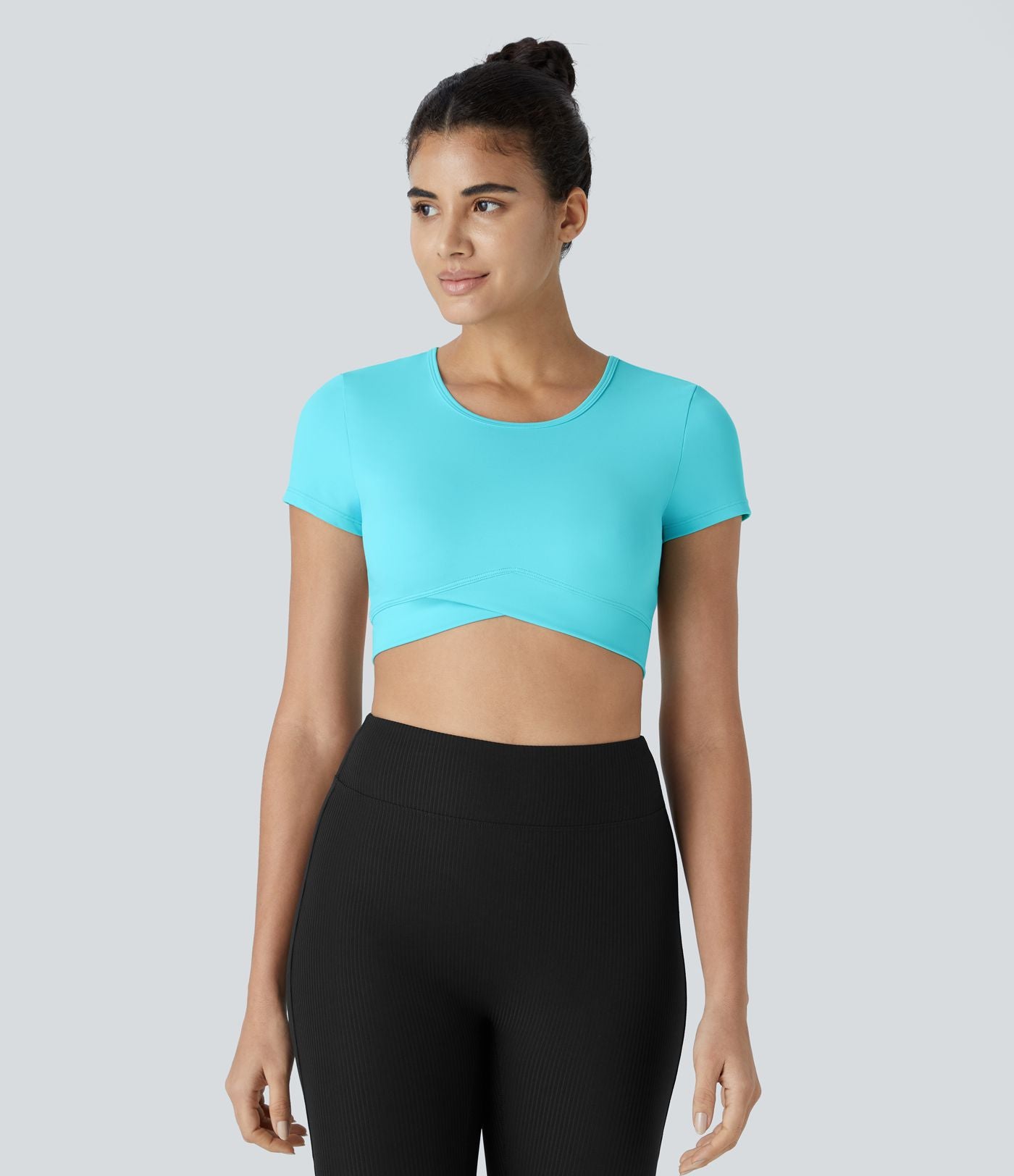 Softlyzero™ Plush Sports Top Ourlet Croisé
