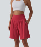 Short de yoga 2-en-1 SoftlyZero™ Airy taille très haute effet frais InstantCool 22,8 cm avec poches