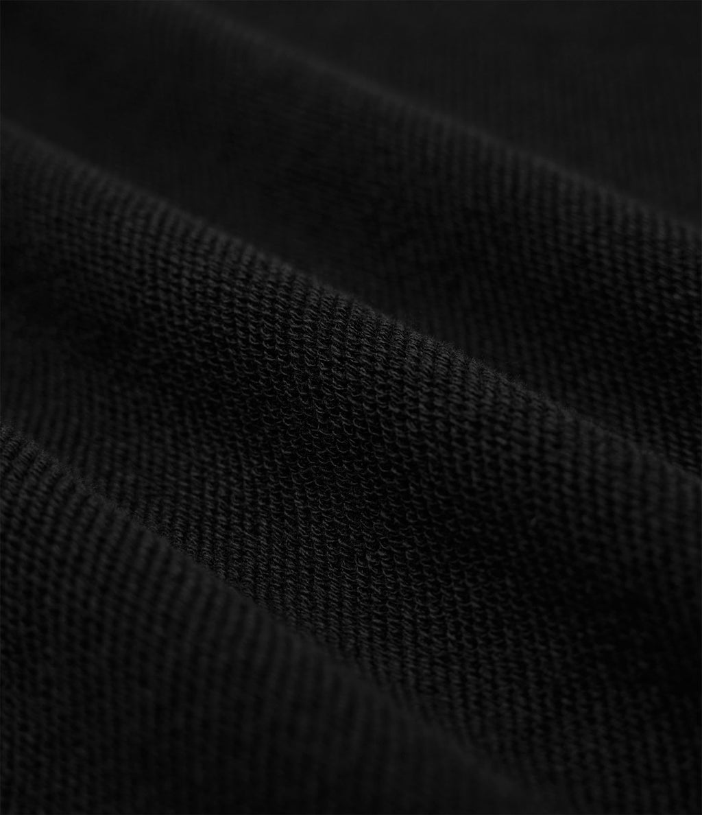 Pantalon jogging en coton molleton français délavé taille haute avec cordon de serrage et poches
