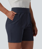 Short de golf séchage rapide taille mi-haute avec poches 12,5 cm - Golf Tee - UPF40+