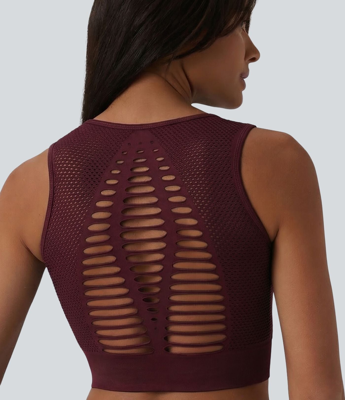 Débardeur de yoga OneForm Seamless Flow à découpes avec brassière intégrée