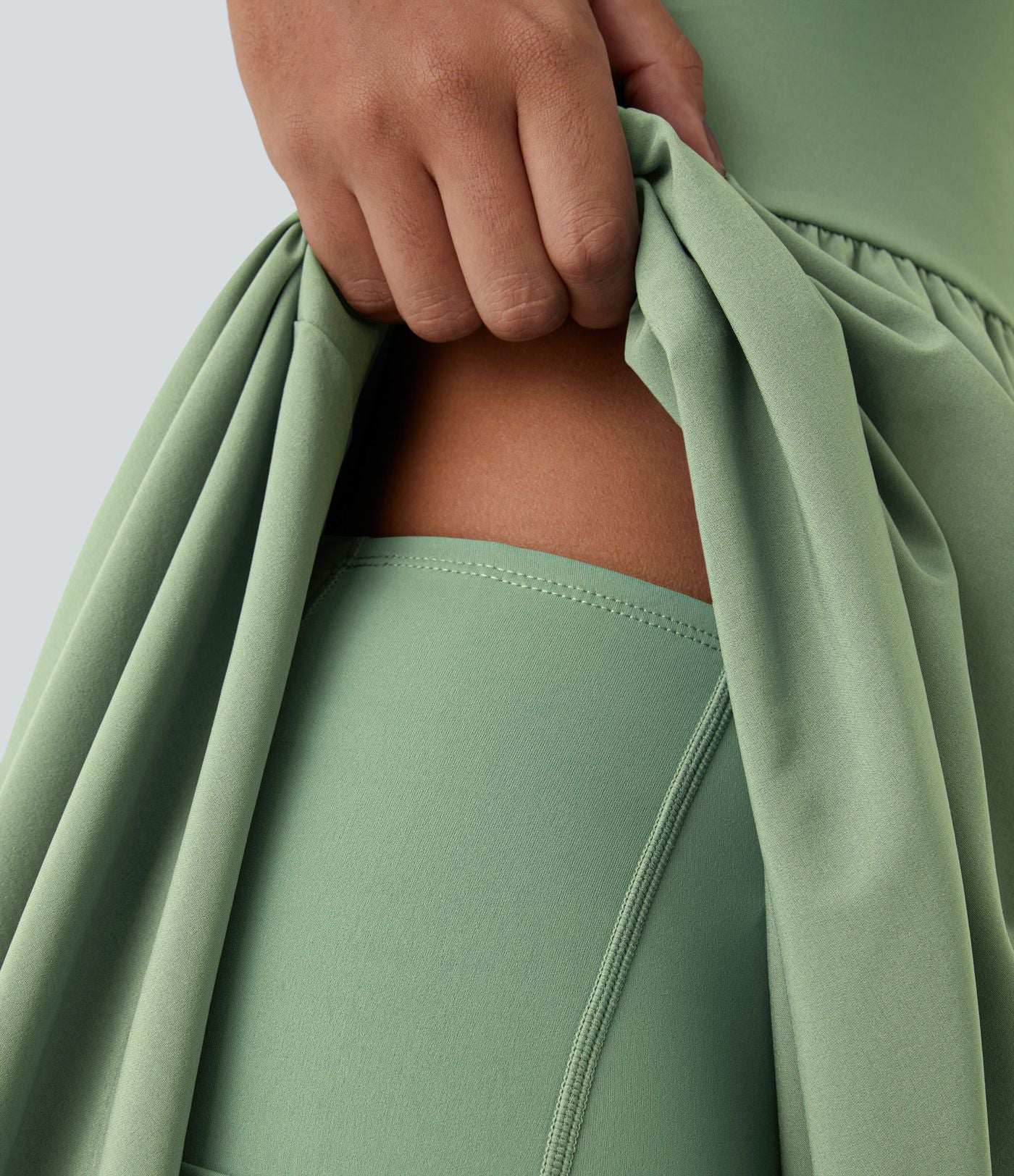 Breezeful™ Robe Casual 2 Pièces Dos Nu Haut Bas Poche Latérale Fluide Séchage Rapide