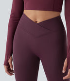 OneForm Seamless Flow Legging 7/8 yoga froncé taille haute croisée