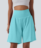 Short de yoga 2-en-1 SoftlyZero™ Airy taille très haute effet frais InstantCool 22,8 cm avec poches