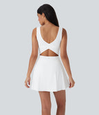 Robe SoftlyZero™ Airy de danse mini 2-en-1 dos nu, col U, bretelles croisées, poches latérales et effet frais InstantCool, accès facile Easy Peasy