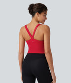 Débardeur court de yoga SoftlyZero™ Plush décolleté en cœur soutien-gorge intégré