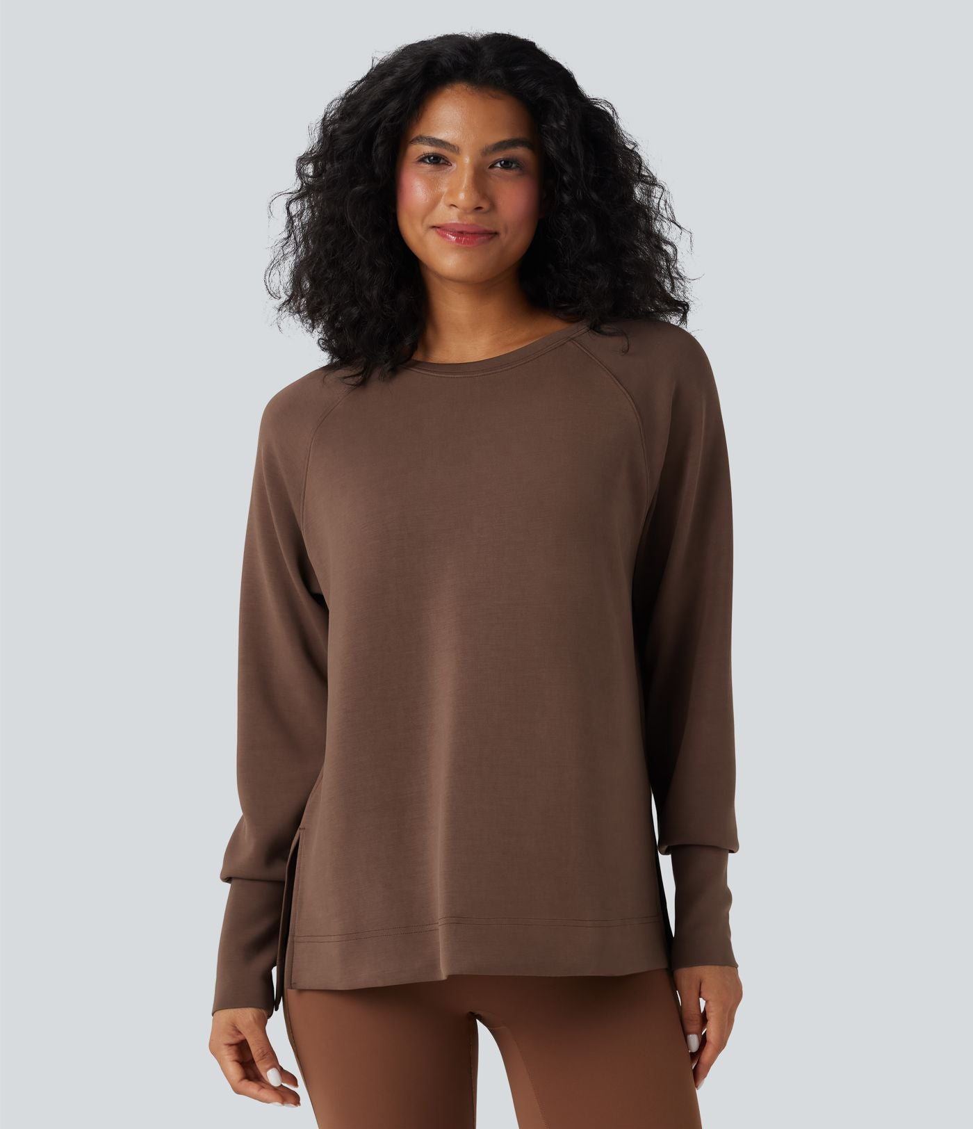 Sweat-shirt décontracté SpacerTek™ col rond et manches longues