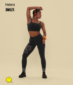 Débardeur de yoga cropped Halara X Smiley® Halara UltraSculpt™ à doubles bretelles dos torsadé ouvert