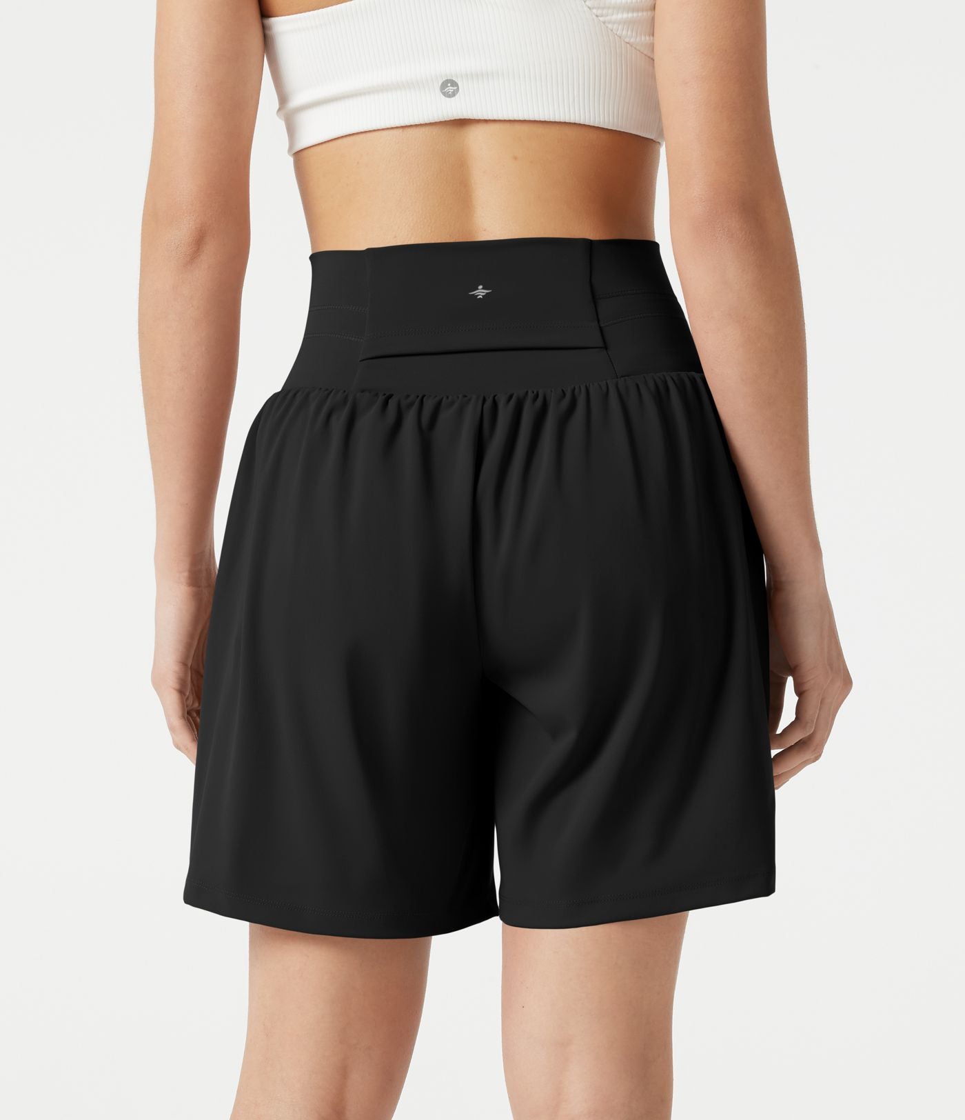 Short de yoga SoftlyZero™ Airy taille ultra-haute cordon 2-en-1 effet frais InstantCool 17,5 cm avec poches