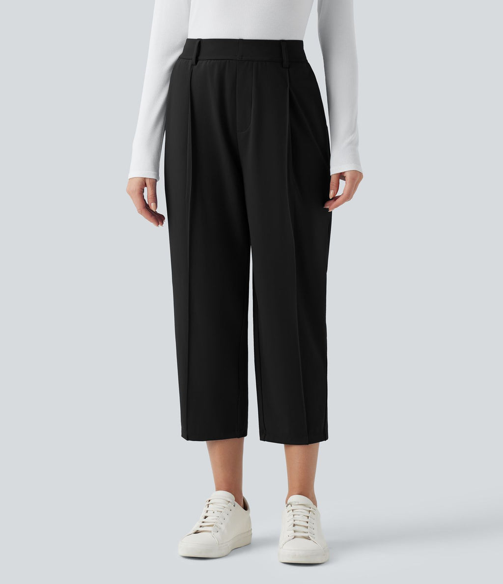 Pantalon tailleur court fuselé taille haute Halara Flex™ DayStretch avec poches