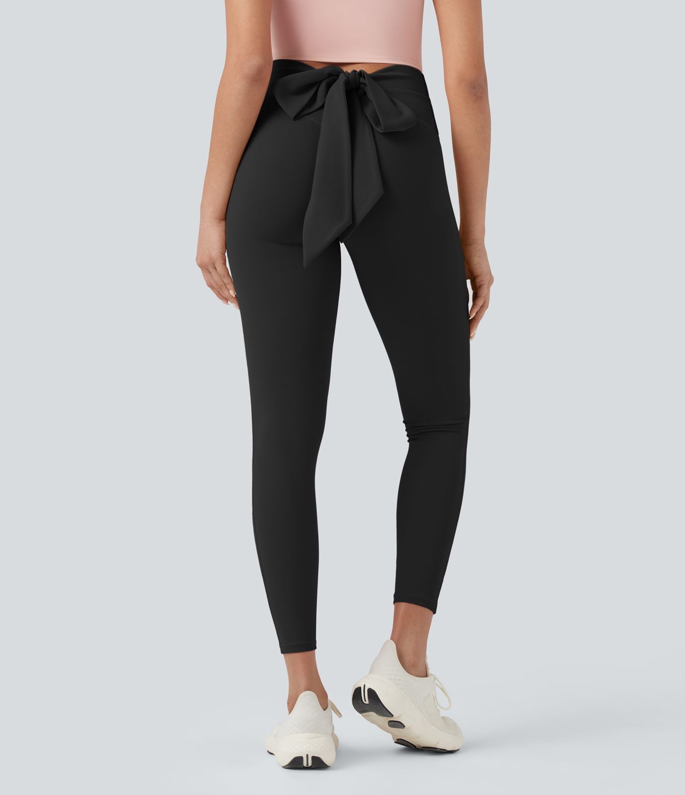 Legging yoga 7/8 SoftlyZero™ taille haute froncé avec lien dos - UPF50+